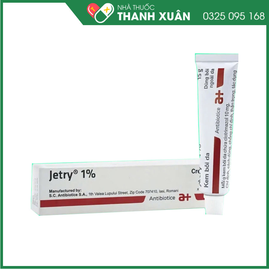 Thuốc Jetry 1% điều trị nấm và lang ben